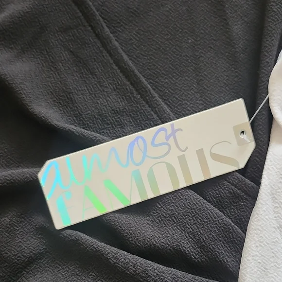 Almost Famous Black and White Mini Dress - Picture 2 of 5